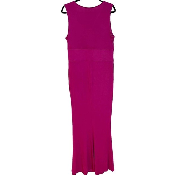 Kimi + Kai Maternity Mermaid Maxi Dress Sleeveless Pink Women's Size L - Picture 7 of 12
